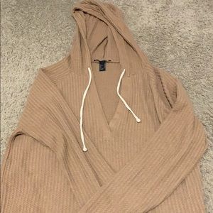Tan light weight hoodie
